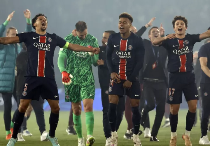 Jugadores del PSG francés. Foto: EFE
