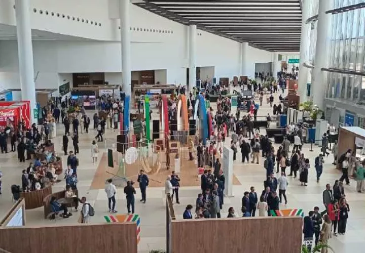 El Panamá Convention Center, en Amador, estuvo lleno durante los dos días que duró el Foro Económico Internacional del CAF.  Pancho Paz