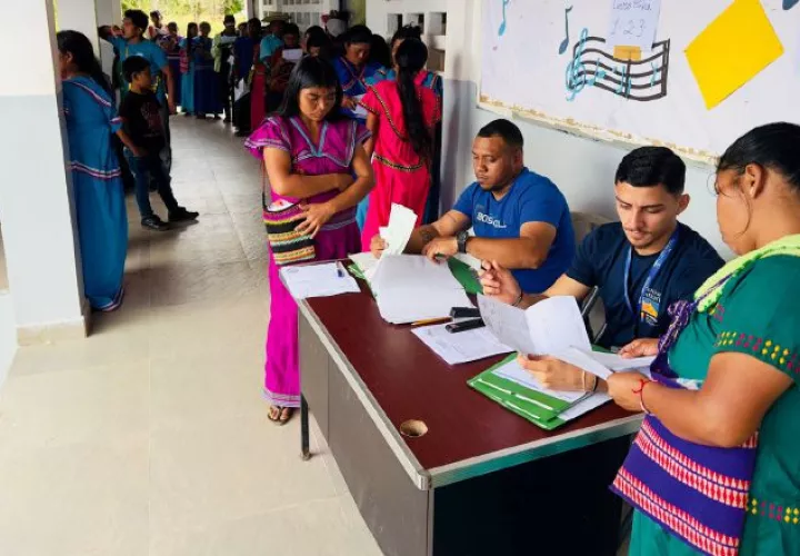 La semana pasada fue de bastante movimiento comercial en la comarca Ngäbe-Buglé con el desembolso del último pago del Pase-U de 2025.  Cortesía