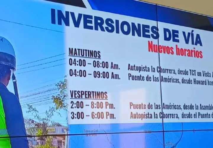 Nuevos horarios para la inversión de vías hacia el sector oeste.  Pancho Paz