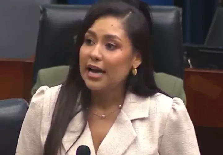 La diputada Yamireliz Chong sustentó la citación de Vamos. Internet