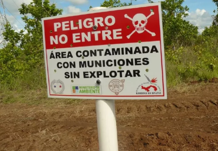 En el sector oeste del Canal, tanto en la provincia de Panamá, como la de Colón existen tierras que están contaminadas con municiones. Archivo
