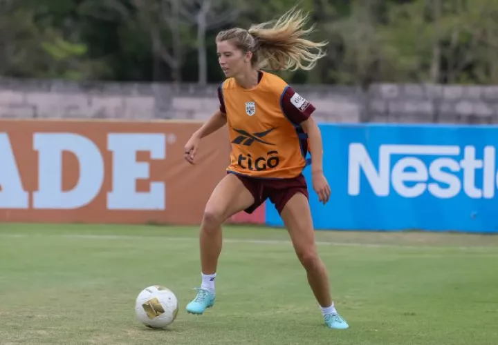 Riley Tanner en los entrenamientos de la selección de Panamá. Foto: FPF