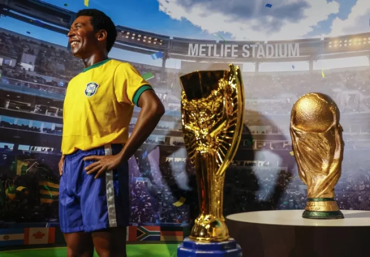 El legendario brasileño Pelé exhibida en el Museo AquaRio. Foto: EFE