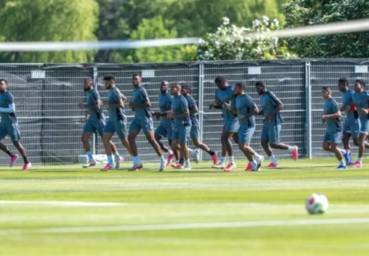 Jugadores de Panamá en los entrenamientos. Foto: FPF