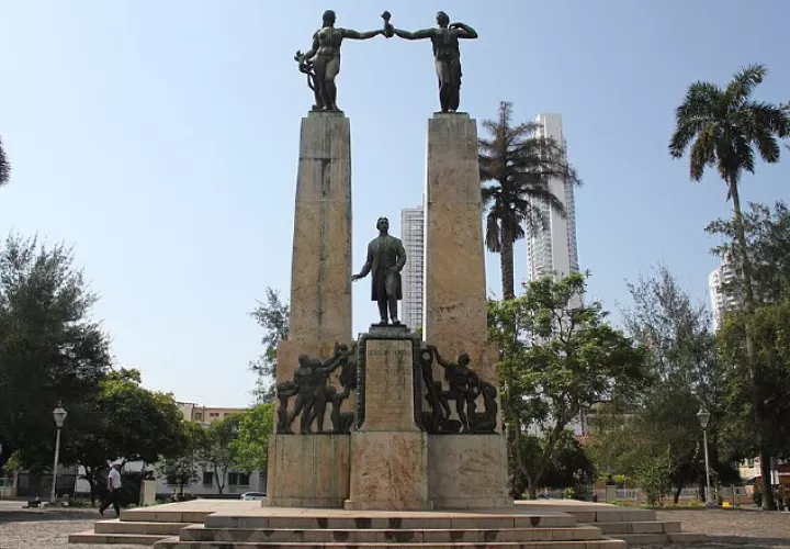 El monumento a Belisario Porras no estaba al inicio del parque. Este fue inaugurado en 1948. Internet 