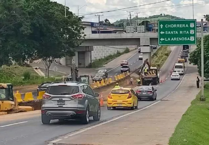 Se está trabajando en los primeros siete kilómetros del proyecto de ampliación entre los distritos de La Chorrera y Capira. Pancho Paz
