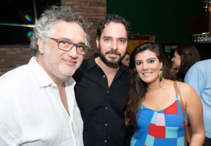  Abner Benaim, Manolo Cardona e Ilse Salas.