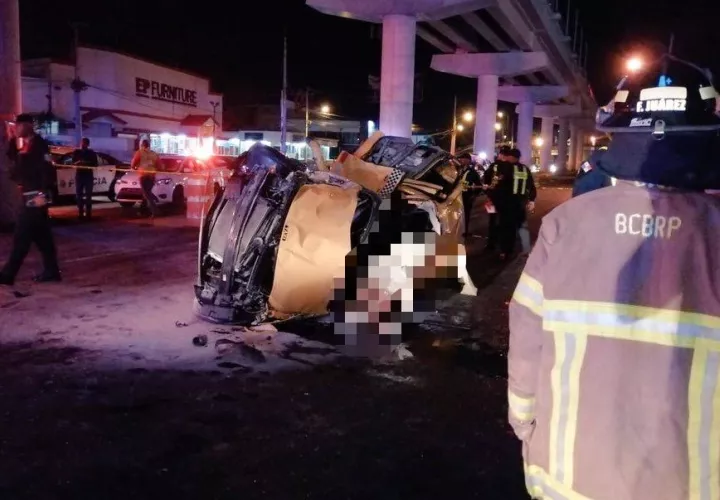 Cinco personas murieron el pasado 25 de mayo en el accidente de tránsito frente a Los Pueblos. 