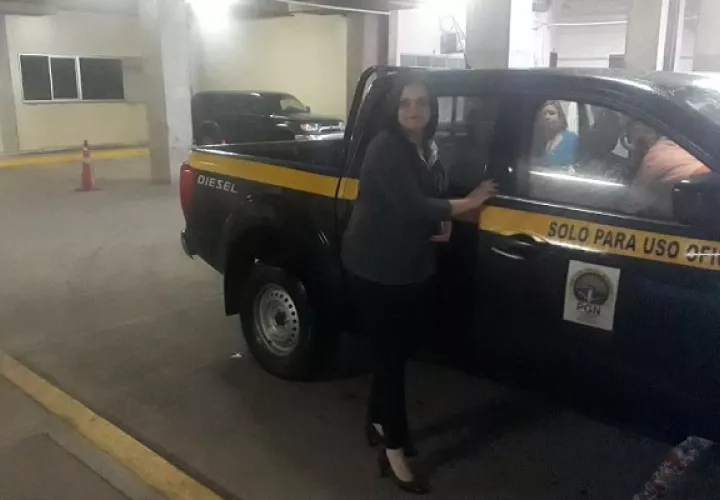 Leida Sánchez a su llegada al Rod Carew.