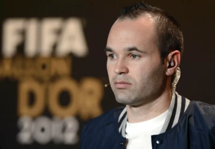 Andrés Iniesta fue candidato a ganar el Balón de Oro. Foto AP