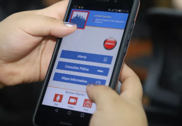 Panameños cuentan con App de emergencia de la Policía Nacional. Foto/Cortesía