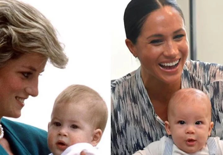 Diana y Harry, Archie y Meghan.