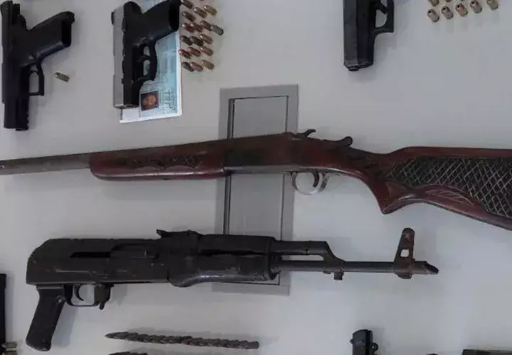 Armas de fuego de todo tipo han sido incautadas este año por la Policía Nacional en el territorio panameño. 