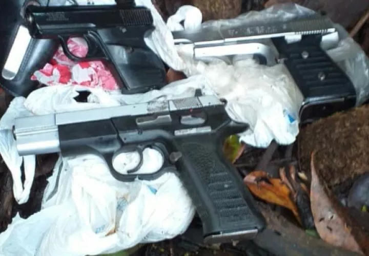 Durante el mes de junio se han decomisado 10 armas de fuego y en lo que va del año van 68 armas de fuego ilegales sacadas de circulación en la provincia de Chiriquí. Foto/José Vásquez