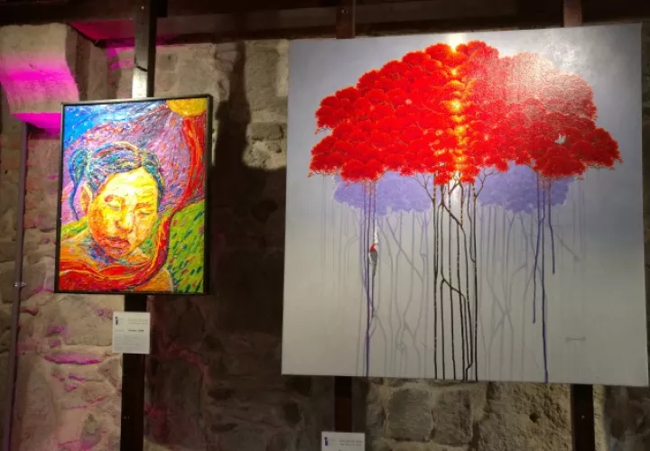Se exhiben en la colectiva 'Fusión 10', en la Galería del Inac, en Casco Antiguo. Cortesía Inac.