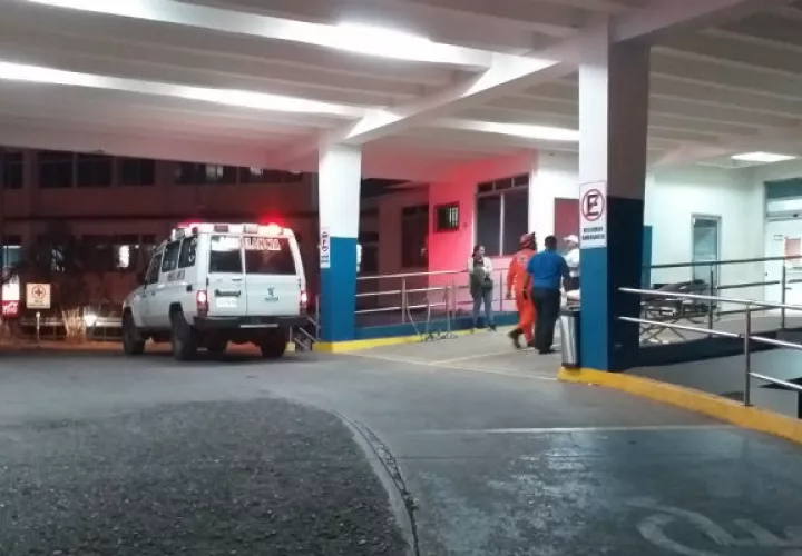 Fue llegado al hospital Rafael Hernández, donde se certificó su muerte. Foto: José Vásquez. 