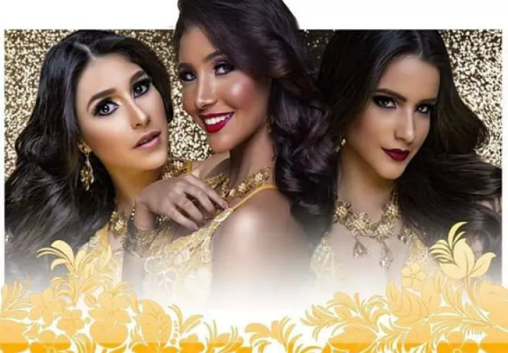 Valerie Falcón y sus princesas Fianerh Corro y Andrea Guevara. 