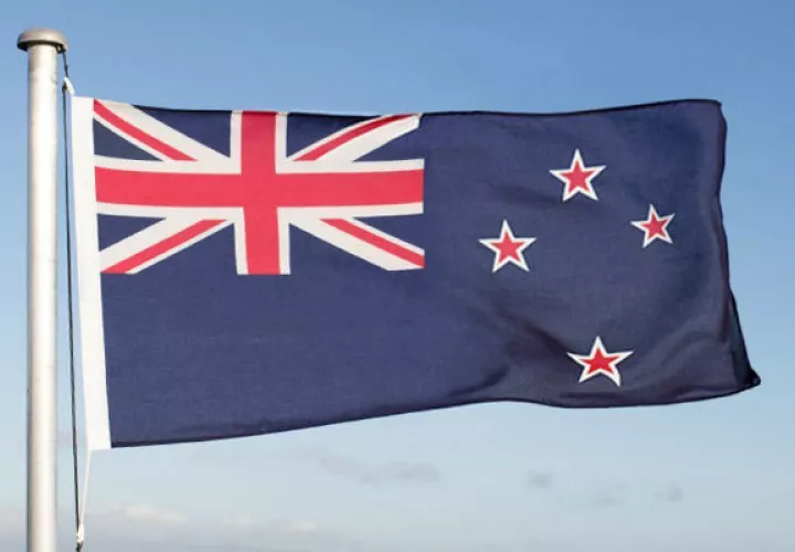Actual bandera de Nueva Zelanda. Foto/ EFE