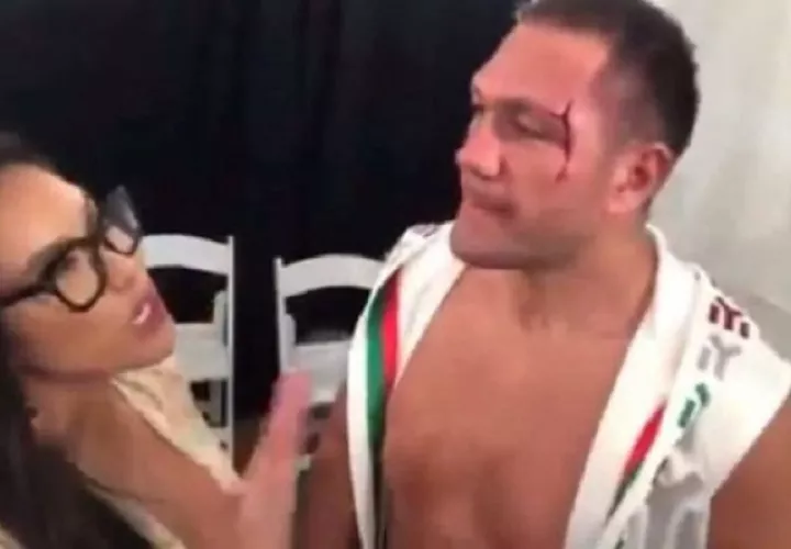 La actitud del boxeador ha sido muy criticada en las redes sociales.