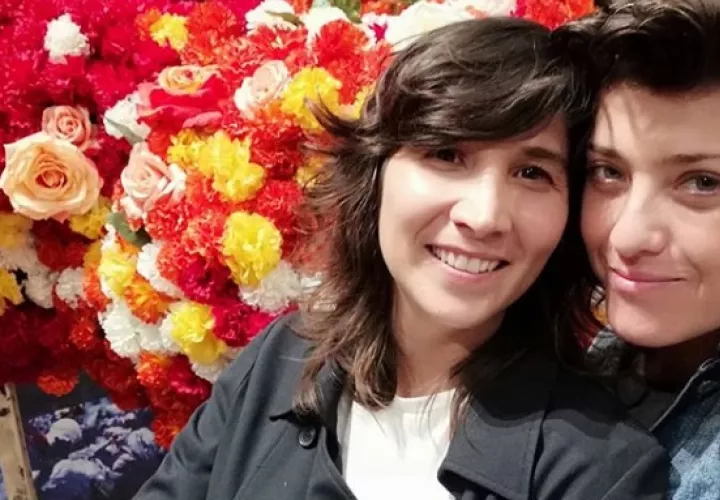 Valeria Vera junto a su futura esposa  Lucía Cano. Foto: Instagram