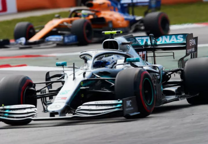 Valtteri Bottas festeja. Foto:EFE