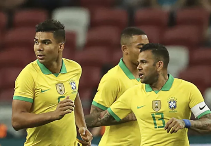 Casemiro sacó el empate para Brasil. Foto AP