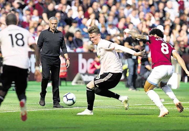 El United cayó ante el West Ham. /Foto AP