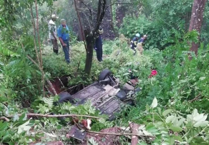 El accidente ocurrió en la comunidad conocida como La Paliza en Calovébora muy distante del distrito cabecera de Santa Fé. Foto/Melquiades Vásquez