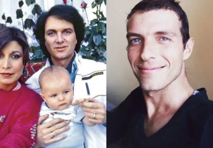 Camilo Sesto y su hijo.