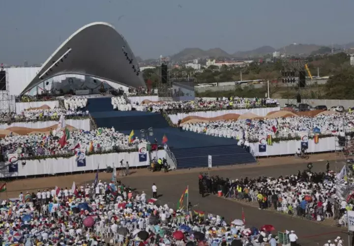Metro Park, conocido como Campo San Juan Pablo II, congregó a más de 700 mil personas para la última eucaristía de la Jornada Mundial de la Juventud. Víctor Arosemena