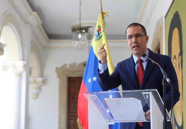 El canciller venezolano Jorge Arreaza, en un comunicado hace referencia a los planes contra Venezuela. FOTO/EFE