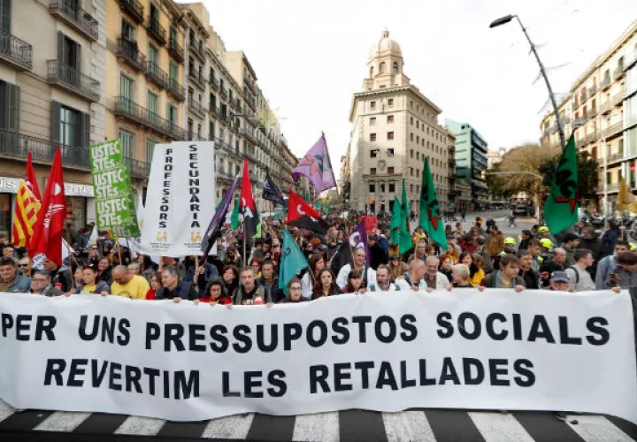 Las protestas han ido aumentando a lo largo de la semana. Foto: EFE