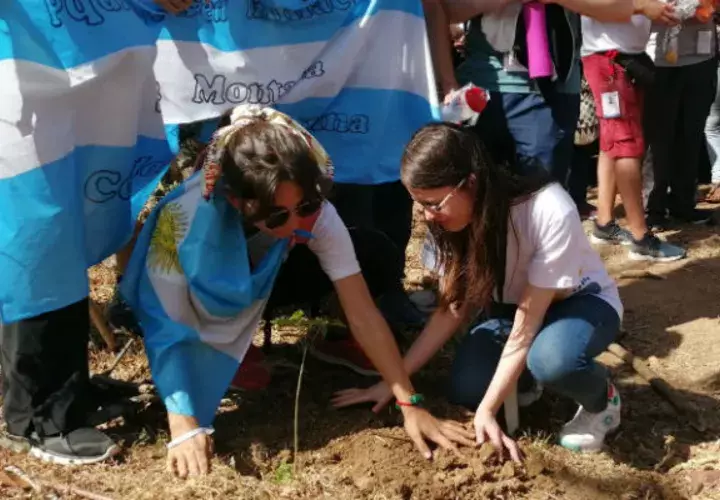  Actividad de peregrinos en Chame. Foto: Eric A. Montenegro
