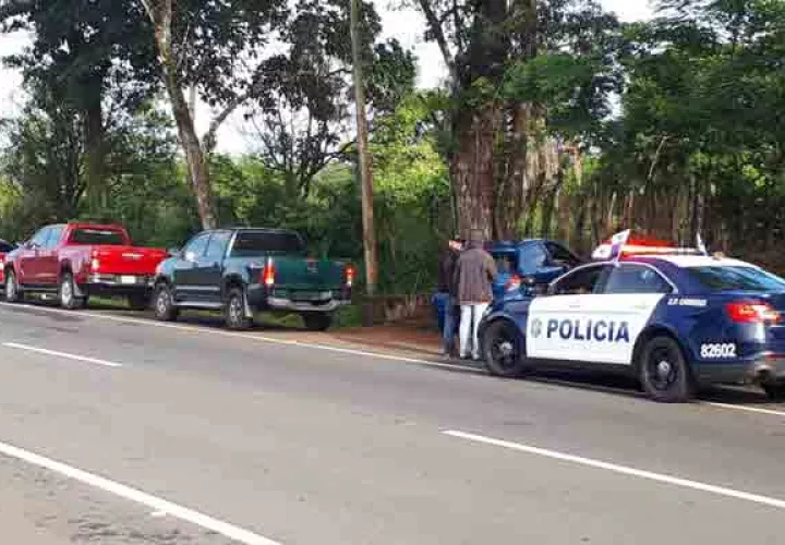 el decomiso de la presunta droga, se realizó en Chorchita, vía interamericana. Foto/Mayra Madrid 