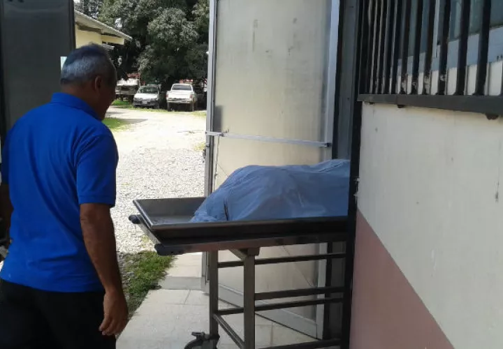 El cuerpo fue llevado a la morgue judicial de David. Foto: José Vásquez.