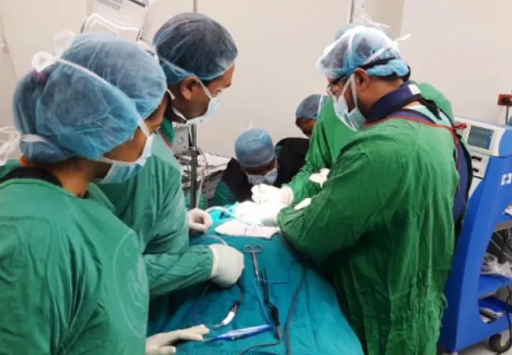 Primera cirugía de columna cervical en Hospital Regional de Chepo. 