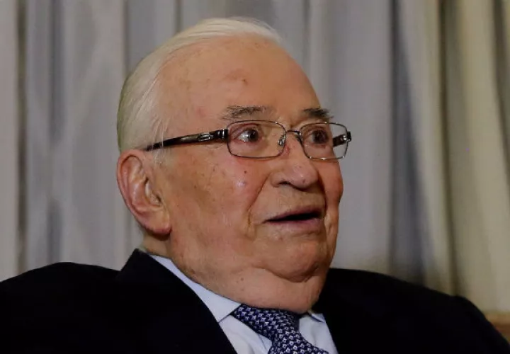 Foto archivo de Belisario Betancur tomada en Bogotá. Foto: EFE.