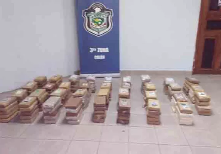 La droga encontrada tenía como destino un puerto colonense. Foto/Diómedes Sánchez