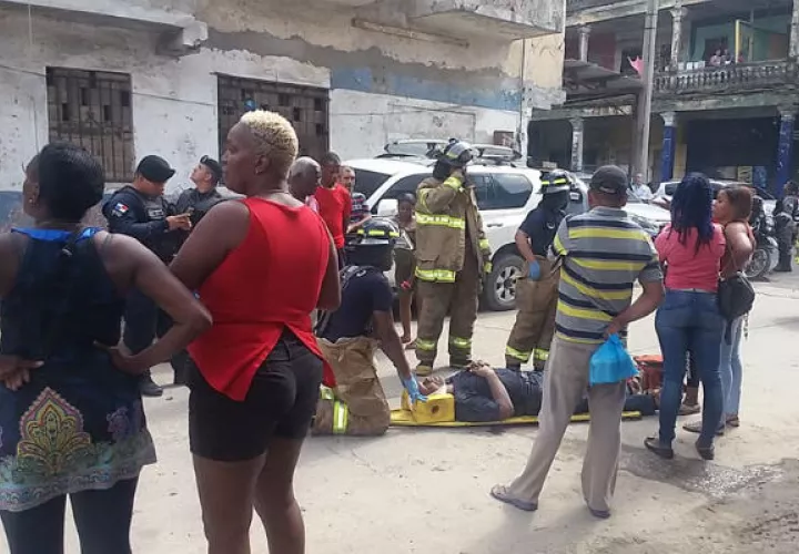 El adulto mayor fue trasladado al hospital Manuel Amador Guerrero en Colón. 