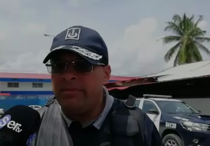 Elmer Castillo, oficial de la Policía Nacional en Colón. 