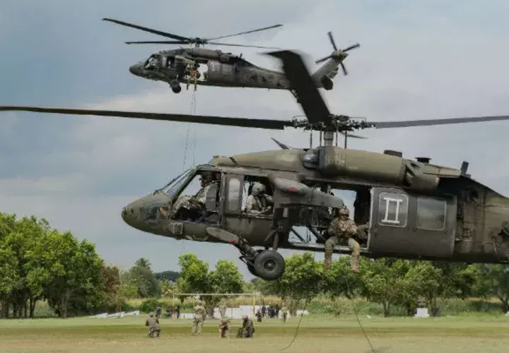 Tropas del Comando Sur llegan en Panamá, participan en una operación binacional en Darién. Foto: Panamá América.