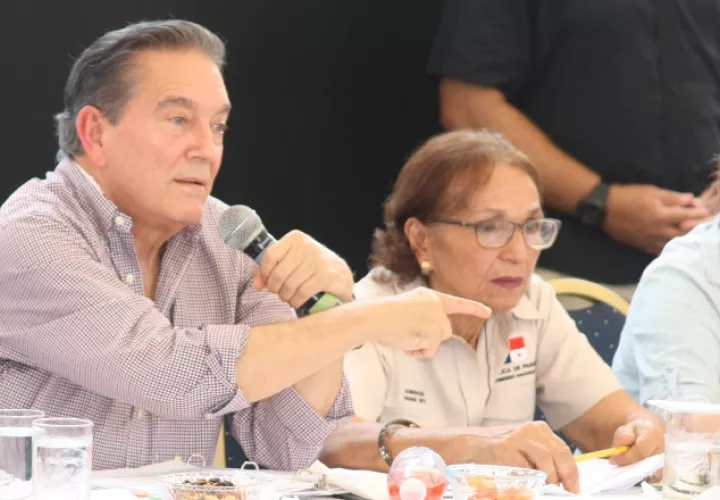 El presidente estuvo ayer en Capira, con el proyecto 'Colmena'. Foto de Eric Montenegro