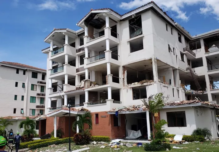 Torre 7 del P.H. Costamare, donde el pasado 31 de mayo ocurrió una  deflagración por una fuga de gas. 