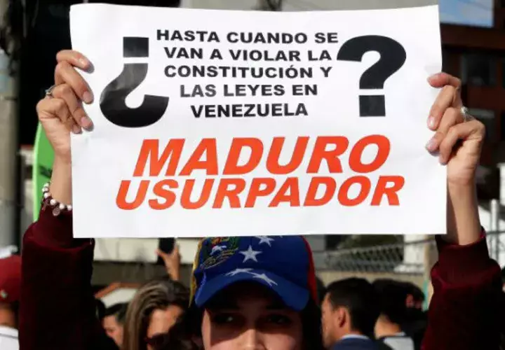 Desde Colombia, venezolanos se unieron al rechazo a Maduro. EFE
