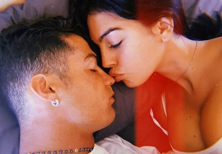Georgina junto a Cristiano.