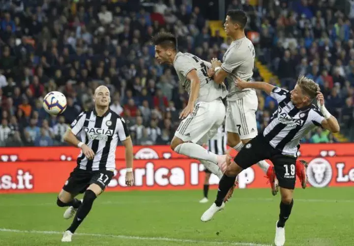 Rodrigo Bentancur fue el otro anotador de la Juventus. Foto AP