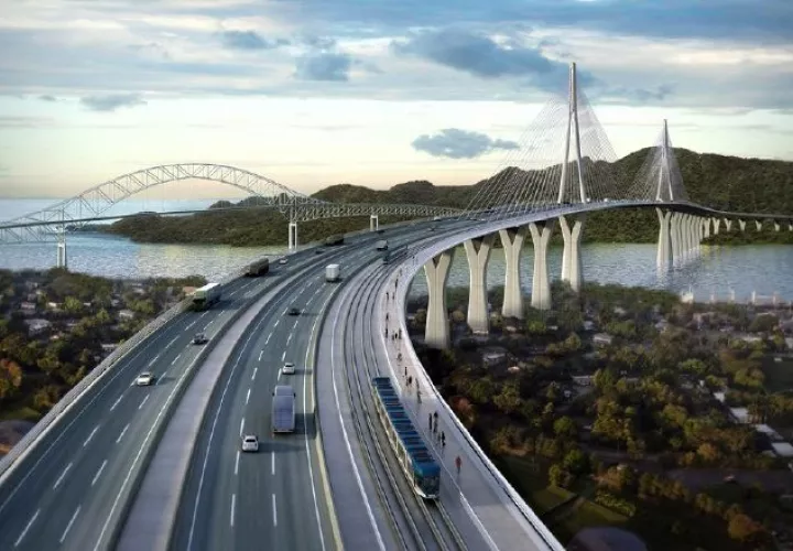 El cuarto puente sobre el Canal de Panamá es parte importante para que se construya la Línea 3 del Metro de Panamá.