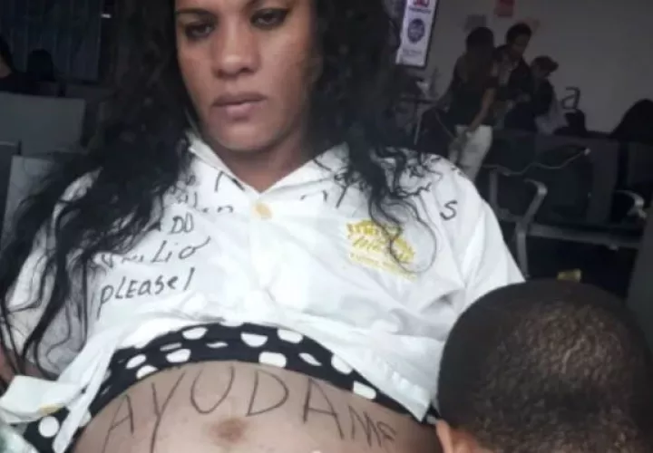 Mujer embarazada fue deportada a Cuba. 