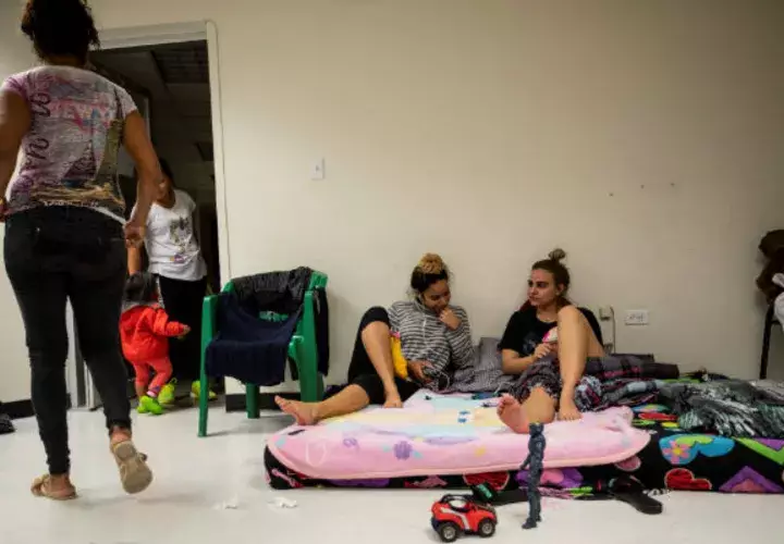  Migrantes cubanos en un albergue de la fronteriza Ciudad Juárez, en el estado de Chihuahua (México).  Foto: EFE.